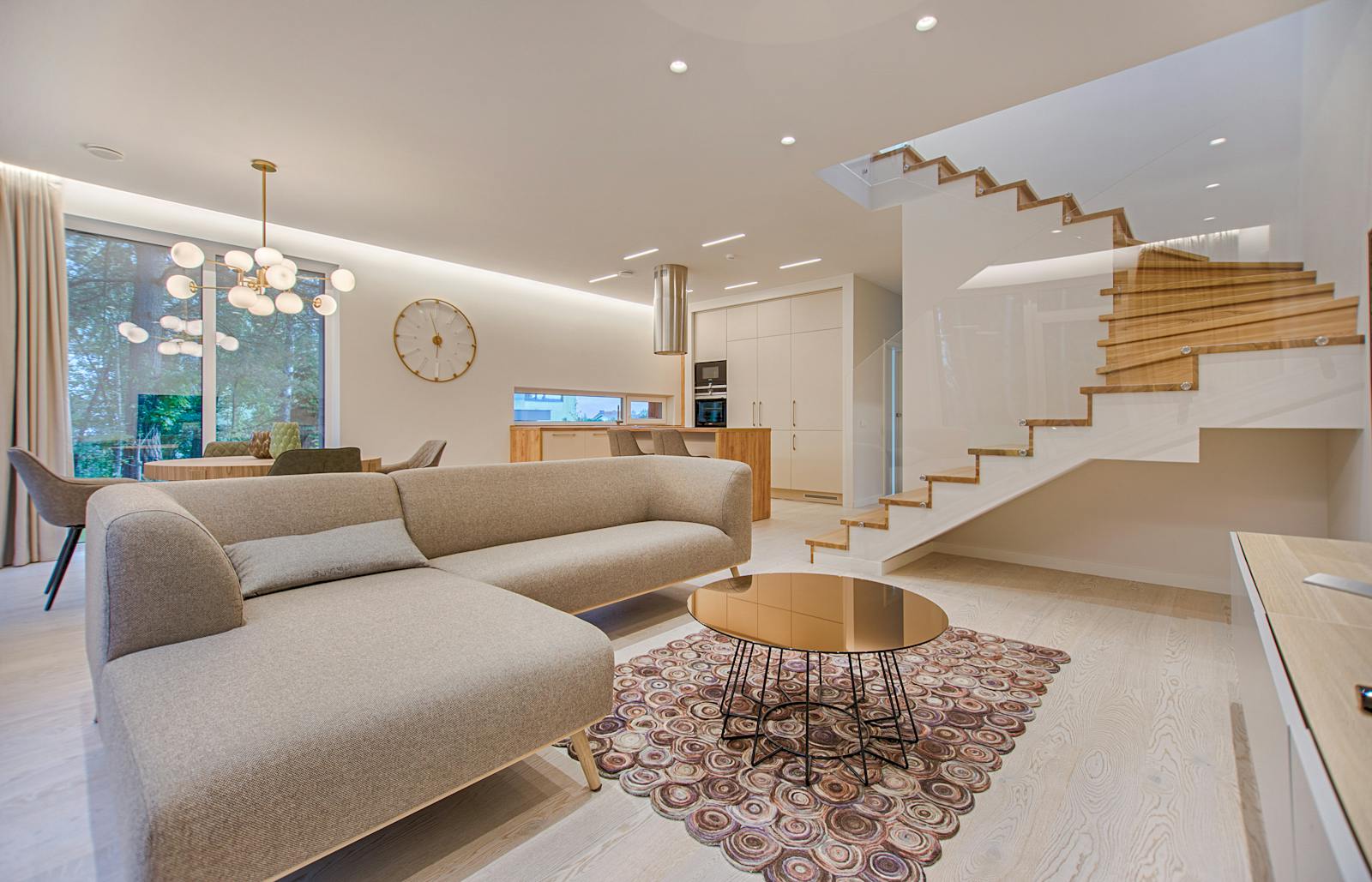 A sunlit living room — the lived-in space behind the records
